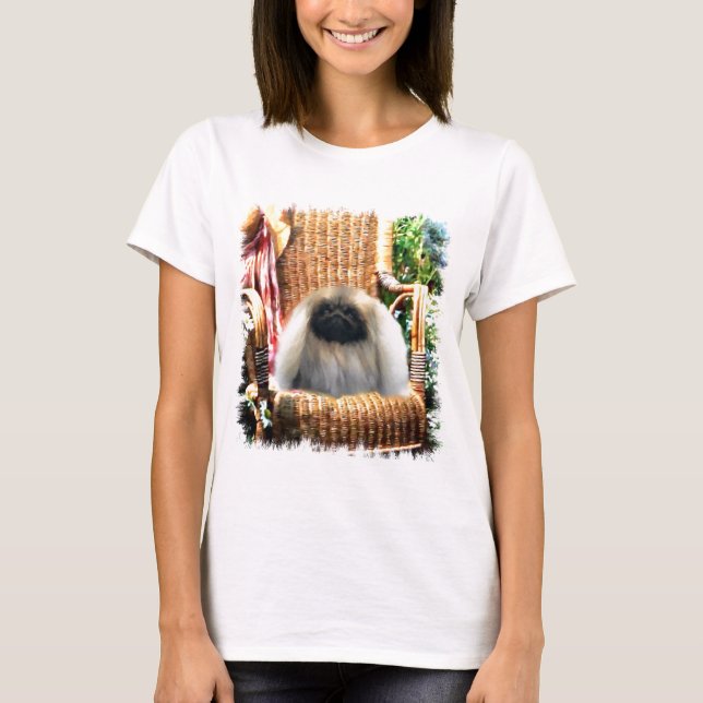 T-shirt Presentes de Arte Pekingeses (Frente)