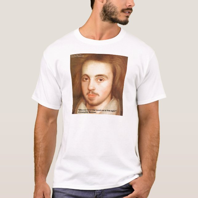 T-shirt Presentes de Citação de Amor "1º Site" de Christop (Frente)