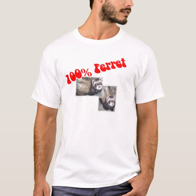 T-shirt Presentes de Ferret para Humanos (Frente)