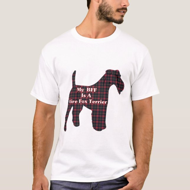 T-shirt Presentes de Fios Fox Terrier BFF (Frente)