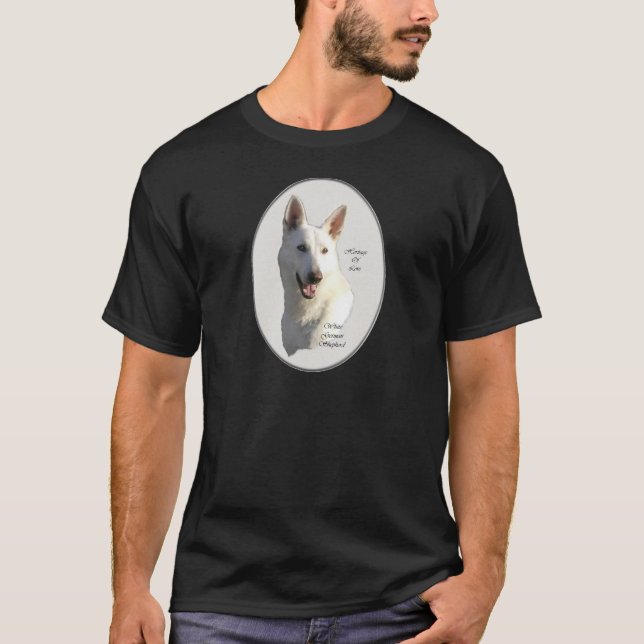 T-shirt Presentes de German shepherd Branco (Frente)