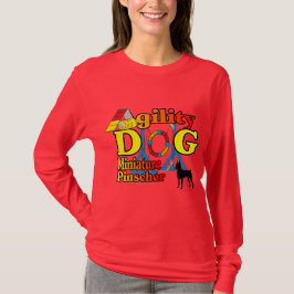 T-shirt Presentes de Miniatura_Pinscher_Agilidade