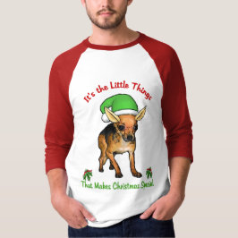 T-shirt Presentes de Natal Chihuahua