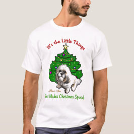 T-shirt Presentes de Natal de Lhasa Apso