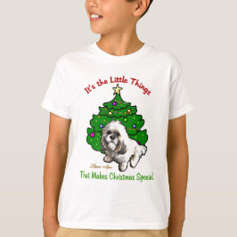 T-shirt Presentes de Natal de Lhasa Apso