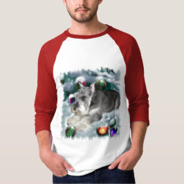 T-shirt Presentes de Natal de Miniatura Schnauzer