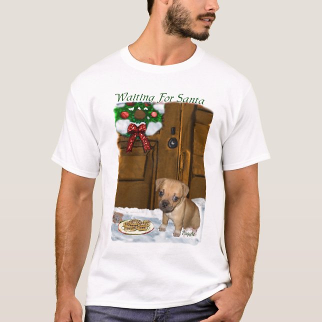 T-shirt Presentes de Natal de Puggle (Frente)