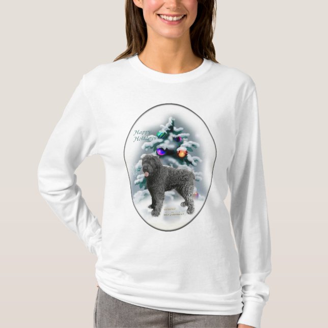 T-shirt Presentes de Natal do Bouvier des Flandres (Frente)