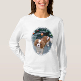 T-shirt Presentes de Natal do Cavalier King Charles Spanie