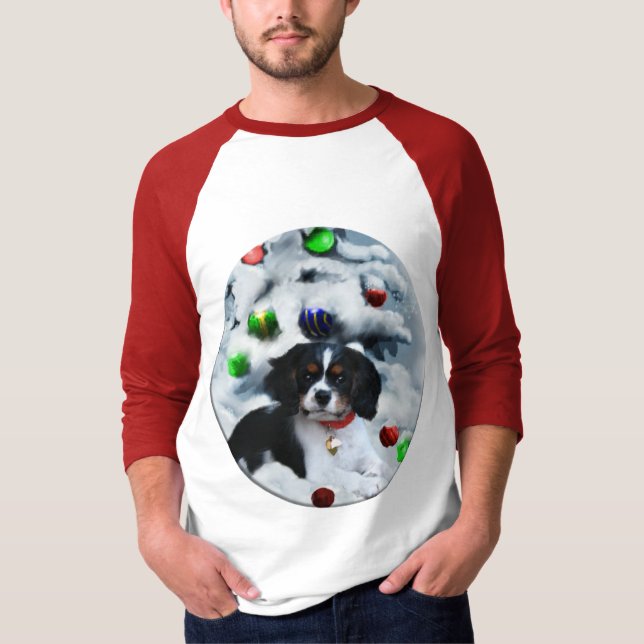 T-shirt Presentes de Natal do Cavalier King Charles Spanie (Frente)