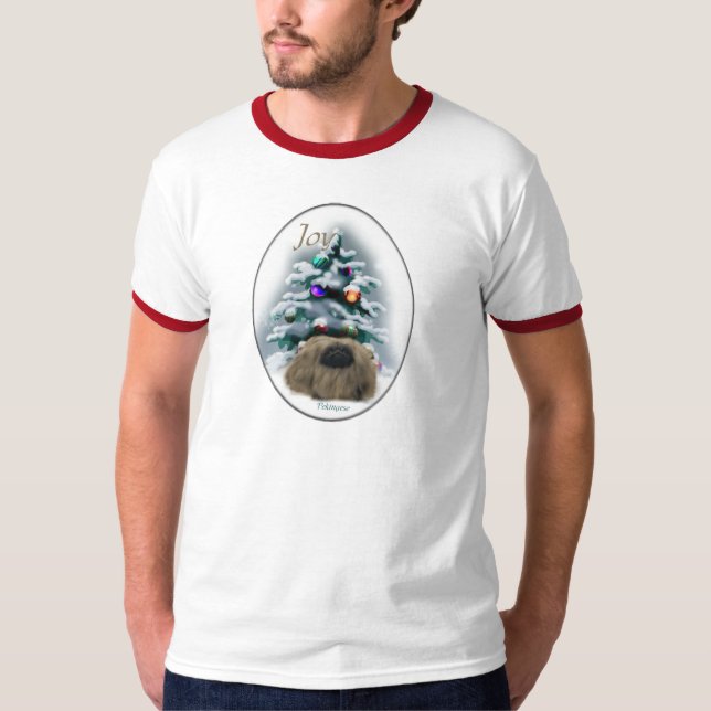 T-shirt Presentes de Natal em Pekingese (Frente)