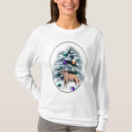 T-shirt Presentes de Natal para Border Terrier