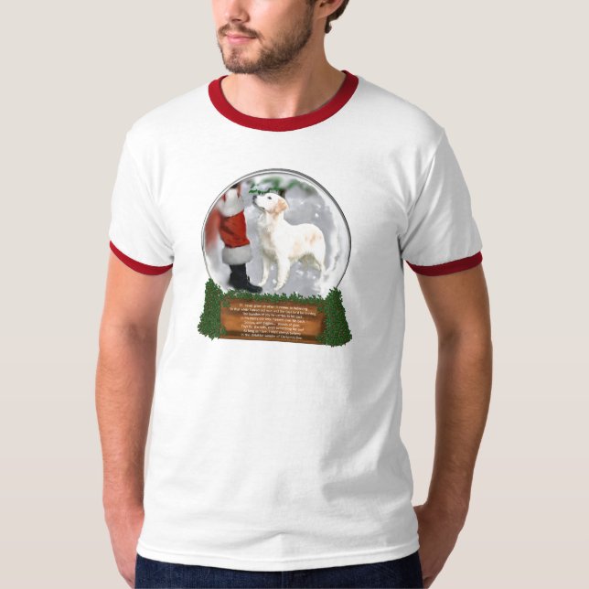 T-shirt Presentes de Natal para ouro Retriever (Frente)