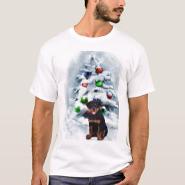 T-shirt Presentes de Natal Rottweiler