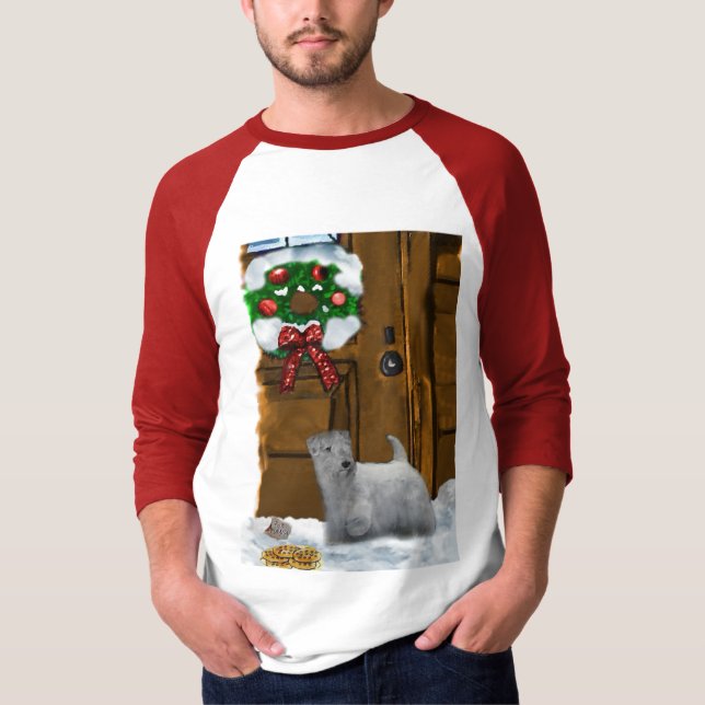 T-shirt Presentes de Natal Sealyham Terrier (Frente)