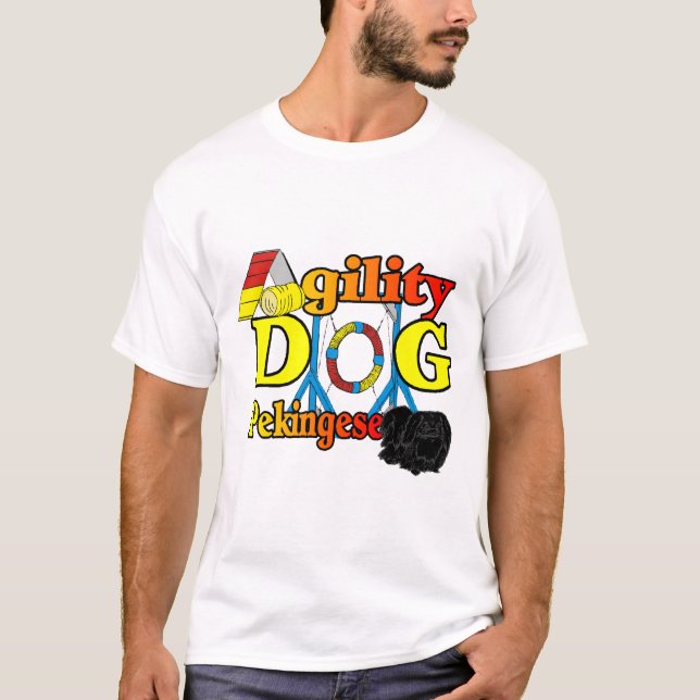 T-shirt Presentes de Pekingese_Agilidade (Frente)