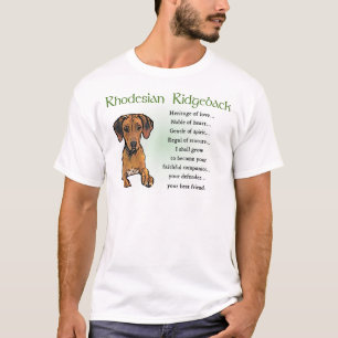 T-shirt Presentes de Rhodesian Ridgeback
