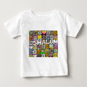 T-shirt Presentes de Roupa de LOVE Psicodélico com Shalom 