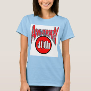 T-shirt Presentes do 40º aniversário de casamento