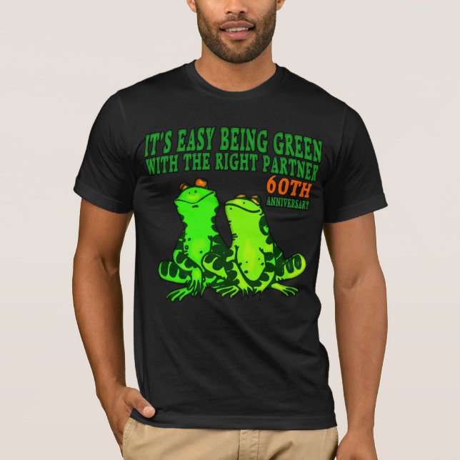 T-shirt Presentes do 60º aniversário de casamento (Frente)