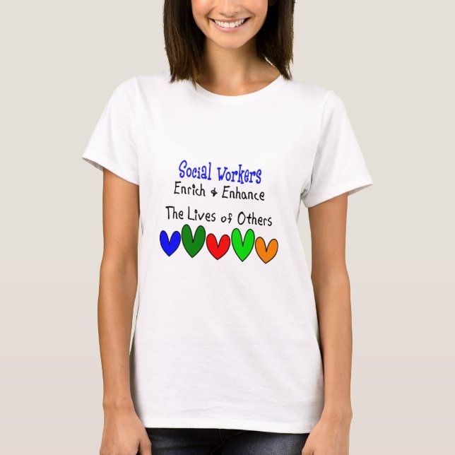 T-shirt Presentes do assistente social (Frente)