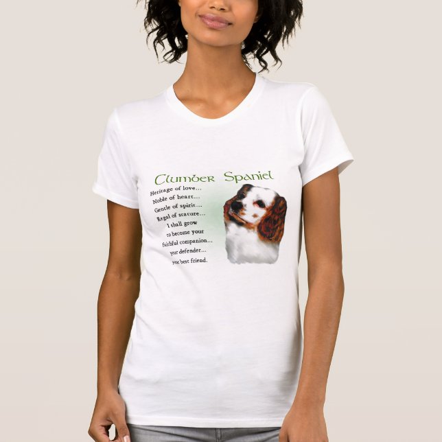 T-shirt Presentes do Clumber Spaniel (Frente)