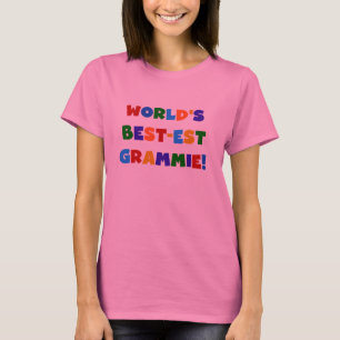 T-shirt Presentes do Melhor-est Grammie do mundo brilhante