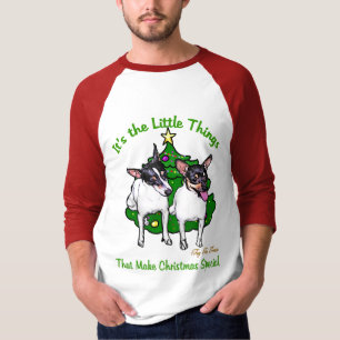 T-shirt Presentes do Natal do Fox Terrier do brinquedo