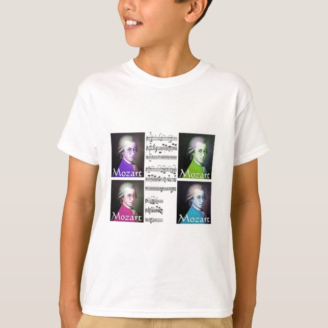 T-shirt Presentes dos amantes de Mozart (Frente)