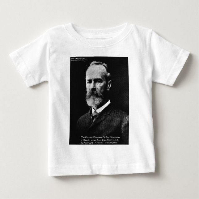 T-shirt Presentes e Cartões com Citações de William James  (Frente)