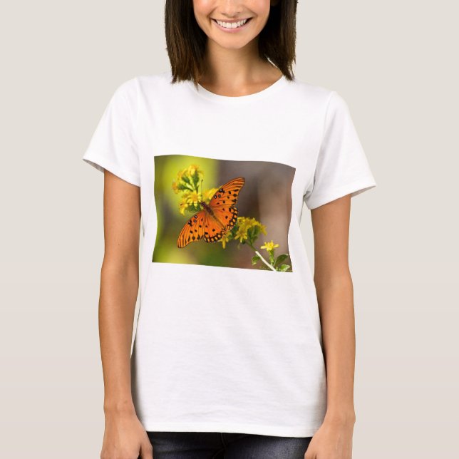 T-shirt Presentes e Roupas da Borboleta Fritillary Gulf (Frente)
