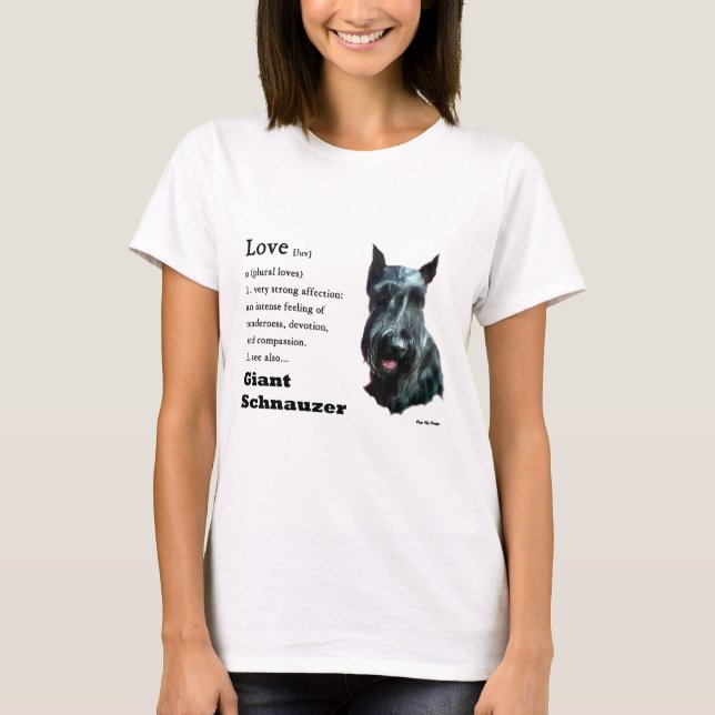 T-shirt Presentes Giant Schnauzer (Frente)