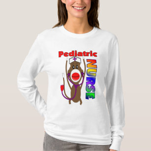 T-shirt Presentes pediatras da enfermeira do macaco da