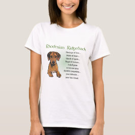 T-shirt Presentes Ridgeback da Rodésia