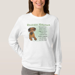 T-shirt Presentes Ridgeback da Rodésia