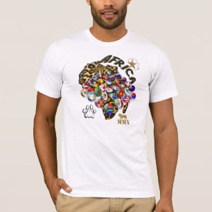 T-shirt Presentes selvagens do futebol do estilo do safari