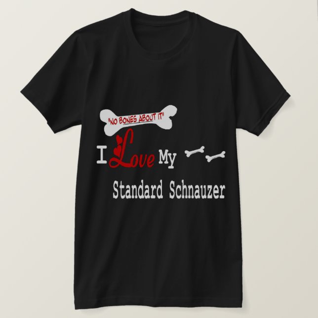 T-shirt Presentes Standard Schnauzer (Frente do Design)