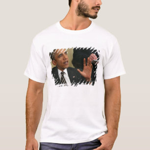 T-shirt Presidente Barack Obama fala à imprensa