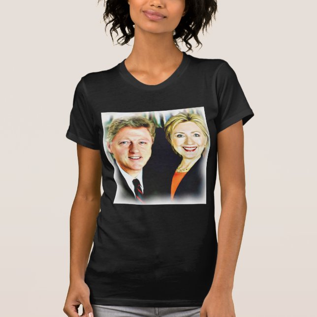 T-shirt Presidente Bill Clinton e Presidente Hillary Clint (Frente)