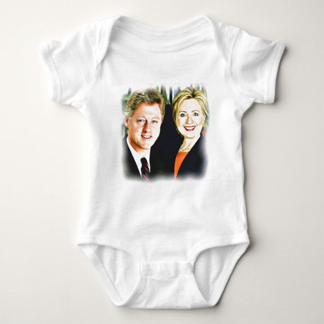 T-shirt Presidente Bill Clinton e Presidente Hillary Clint (Frente)