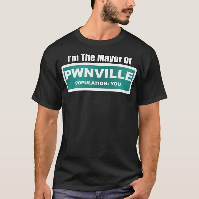 T-shirt Presidente da Câmara de Pwnville (Frente)