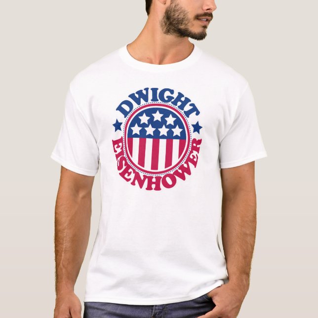 T-shirt Presidente Dwight Eisenhower dos E.U. (Frente)