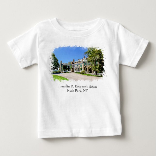 T-shirt Presidente Franklin D. Mansão de Roosevelt (Frente)