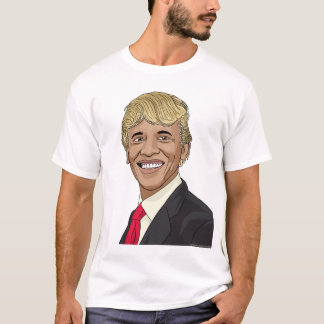 T-shirt Presidente Obama com cabelo do trunfo