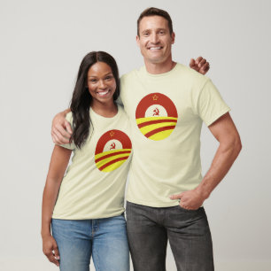 T-shirt Presidente Obama do apoio