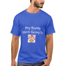 T-shirt preta com citações de Buddy