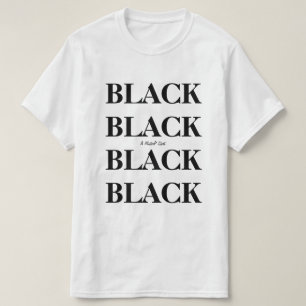 T-shirt preto (2 tomados partido) - uma camisa de
