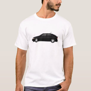 T-shirt preto 4door_talledega com antena do viggen