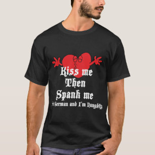 T-shirt preto alemão impertinente