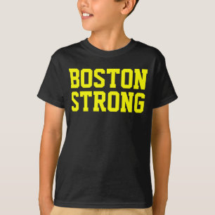 T-shirt Preto amarelo forte de Boston
